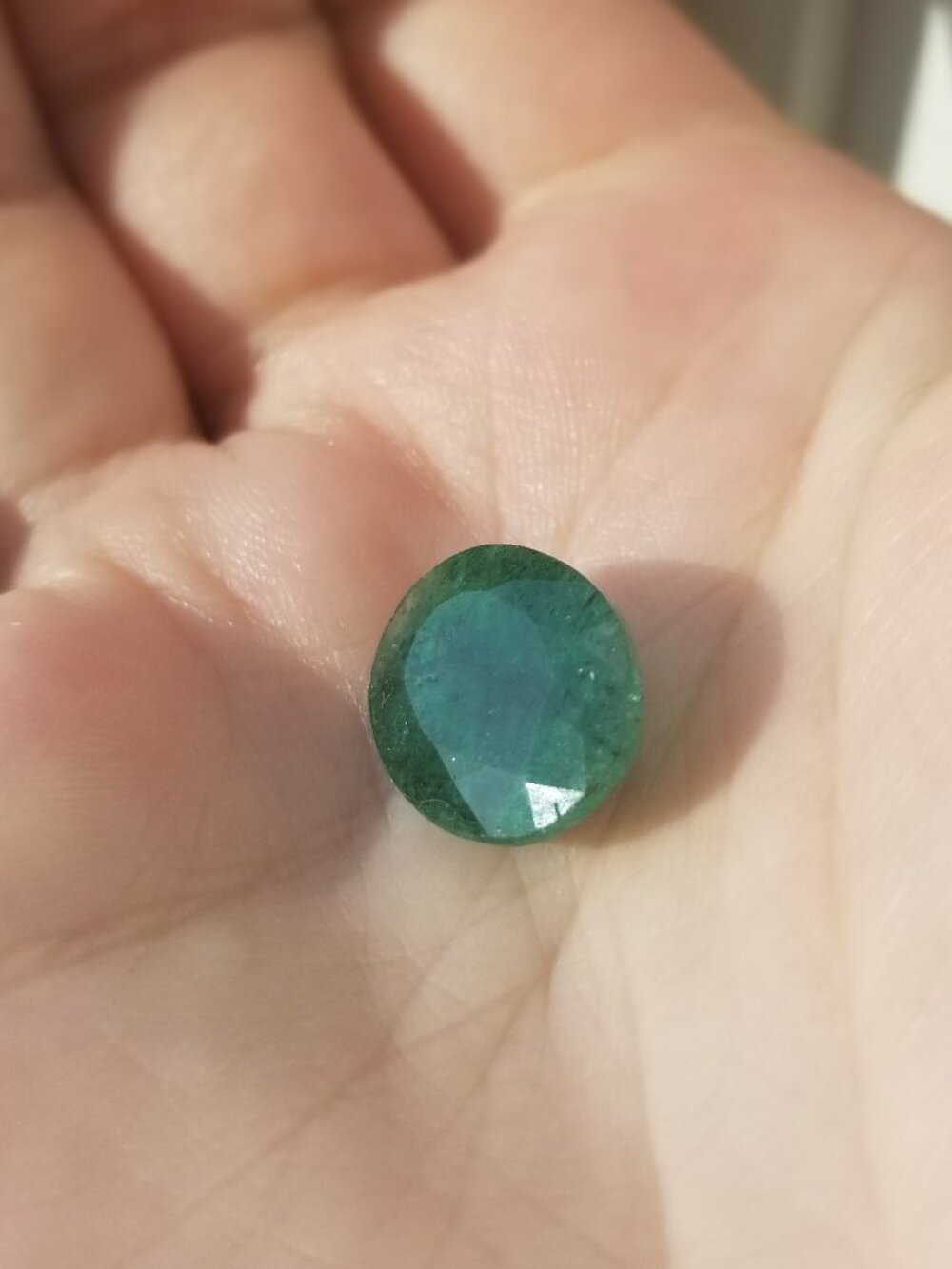 7.54ct Natural Colombian Emerald — Loose Oval Cut Gemstone + Appraisal
